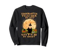 Kindergarten Teacher By Day Witch By Night Halloween Costume Felpa