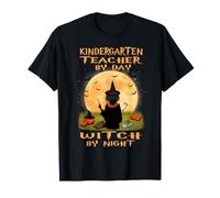 Kindergarten Teacher By Day Witch By Night Halloween Costume Maglietta