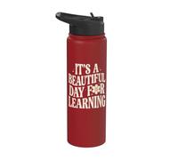 Kindergarten Teacher It's a Beautiful Day for Learning Stainless Steel Insulated Water Bottle