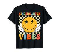 Kindergarten Vibes Retro Groovy Ritorno a scuola Asilo Maglietta