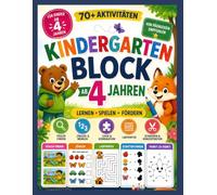 Kindergartenblock ab 4 Jahre - Lernspiele & Vorschulübungen: Mit Labyrinthen, Fehlerbildern, Schattenrätseln, Punkt-zu-Punkt & vielen weiteren Vorschulübungen