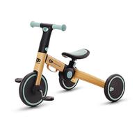 Kinderkraft 4TRIKE, Triciclo 3 in 1, pieghevole, sella regolabile, Giallo+Blu
