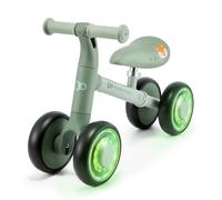 Kinderkraft CUTIE FLASH, Bici senza pedali, ruote LED, da 1 anno, Verde