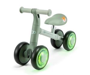 Kinderkraft CUTIE FLASH, bicicletta educativa per bambini, senza pedali, ruote con luci a LED, design moderno, costruzione sicura, per bambini a partire da 1 anno, Verde