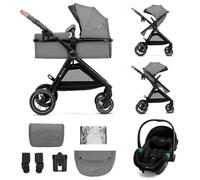 Kinderkraft ESME PRO - Passeggino combinato 3 in 1, colore: Grigio