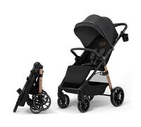 Kinderkraft GRANDE 2 - Passeggino | Grandi ruote, CLICK&FOLD, Nero