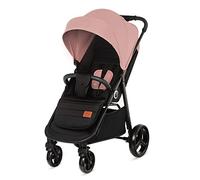 Kinderkraft Grande Plus Passeggino Passeggino per Bambini dalla nascita a 22 kg, Cappuccio, Extra Large Posizione Piatta, Pieghevole con una sola mano, Assorbimento degli urti su tutte le ruote, Rosa