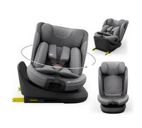 Kinderkraft I-GROW 2 PRO, Seggiolino auto, 40-150 cm, ISOFIX, 360°, Grigio