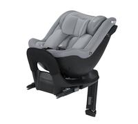 Kinderkraft I-GUARD Seggiolino auto I-SIZE 40-150 cm, Seggiolino 360 girevole, con Isofix Base, Reclinabile Posizione sdraiata, Poggiatesta regolabile, Gruppo 0 1 2, Grigio