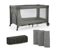 Lettino da viaggio 2in1 JOY 2 grigio scuro