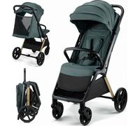 Kinderkraft Loom - Passeggino Leggero Pieghevole da 0-4 Anni 0-22 Kg Cappotta, Cestino Porta Oggetti e Corrimano colore Verde