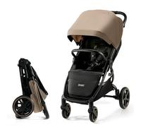 Kinderkraft MITZY - Passeggino Leggero e Compatto fino a 22 Kg con seduta comoda XL, schienale reclinabile colore beige