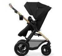 Kinderkraft MOOV 2 AIR Passeggino Trio 4 in 1 Multifunzione con Navicella, Seggiolino Auto MINK PRO i-Size + Base ISOFIX, Ruote Gonfiabili, dalla Nascita a 22 kg, Nero