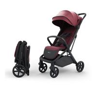 Kinderkraft NUBI 3 Passeggino Urbano, fino a 22 kg, Buggy, Con chiusura automatica, Capottina impermeabile, filtro UPF50+, Leggero 8.7kg, Posizione reclinata, Cinture di sicurezza a 5 punti, Rosso