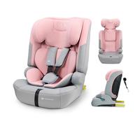 Kinderkraft SAFETY FIX 3 PRO I-SIZE 76-150 cm Seggiolino Auto 9-36 kg isofix, Alzatina auto bimbi, Poggiatesta regolazione, Cinture di sicurezza, extra TOP TETHER, Facile da pulire, Rosa