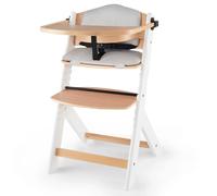 Kinderkraft Seggiolone Enock in Legno con Cuscino Bianco