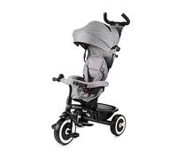 Kinderkraft Triciclo ASTON, Bicicletta, Passeggino con Maniglione, Accessori, per Bambini da 9 Mesi fino a 5 Anni, Grigio