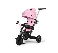 Kinderkraft Triciclo Evolutivo TWIPPER, con Maniglione, Sella Girevole 360 Gradi, Accessori, Campanello, Portabicchiere, da 9 Mesi fino a 5 Anni, Rosa