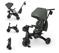 Kinderkraft Triciclo Pieghevole JAZZ 3 Green - da 9 Mesi a 5 Anni