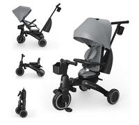 Kinderkraft Triciclo Pieghevole JAZZ 3 Grey - da 9 Mesi a 5 Anni