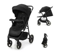 Kinderkraft TRIG 3 con vassoio, Passeggino 22 kg, CLICK & FOLD, Nero