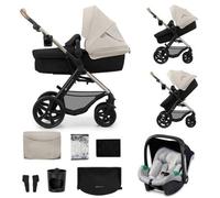 Kinderkraft - Trio Moov2 Con Seggiolino Auto Mink Pro I size 40-75 Cm, Moonlight Grey