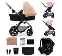 Kinderkraft - Trio Moov2 Con Seggiolino Auto Mink Pro I size 40-75 Cm - Sand Beige
