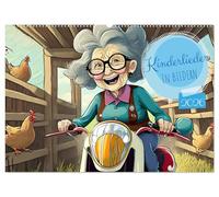 Kinderlieder - In Bildern (Wandkalender 2026 DIN A2 quer), CALVENDO Monatskalender: Tauchen Sie ein in die magische Welt der Kinderlieder, welche von ... Illustrationen zum Leben erweckt werden.