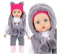 Kinderplay Bambole in silicone Molle del Bambino di Simulazione 14’’ Pollici 35 Centimetri Bella Realistica Sveglia della Ragazza del Ragazzo Bambini Giocattolo KP4840