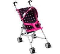 Kinderplay Passeggino Bambole | Passeggino Giocattolo Bambina - Passeggino Bambola Struttura Leggera e Stabile, Altezza Fino al Manico 54 cm, model KP0290R