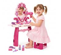 Kinderplay - Set di trucchi per bambini con luce e suono, per bambine dai 3 anni in su, con specchio e 32 accessori - Fairy Glow Dresser