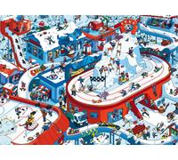Puzzle per bambini Ravensburger 12004265 - Hustle and bustle in the winter village - puzzle a oggetti nascosti con 200 pezzi grandi, per bambini dagli 8 anni in su