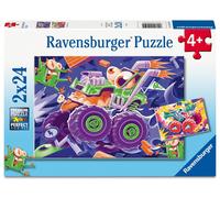 Kinderpuzzle 2x24 Teile - Monster Trucks