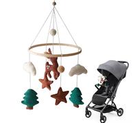 Kinderzimmer Mobile - Baby Kinderzimmer Wiege Hirsch Tiere Spielzeug | Crib Mobiles Kinderwagen Zubehör Für Mädchen Geburtstag Einschulung Schlafenszeit - 45x23 Cm/17,72 X 9,06 Zoll
