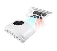 Kindevieft Condizionatore d'Aria da Tetto per Camper con Riscaldamento, Condizionatore d'Aria da 10000 Btu per Camper, Condizionatore d'Aria A Basso Profilo 2 in 1 per Furgone, Camper, Yacht,12V