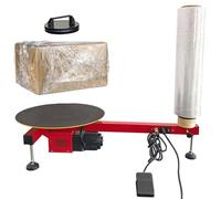 Kindevieft Macchina Avvolgitrice con Dispenser di Film Estensibile, Macchina Confezionatrice Elettrica per Cartoni, Avvolgitrice per Film Estensibile per Impieghi Gravosi da 20 a 70 cm,No Film