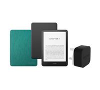 Kindle Paperwhite (2024 Release) 16 GB Senza pubblicità Con custodia trasparente verde giada e adattatore da 9 W