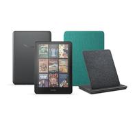 Kindle Paperwhite Signature Edition (versione 2024) da 32 GB senza pubblicità, una copertura in tessuto Amazon e un dock di ricarica wireless Made for Amazon