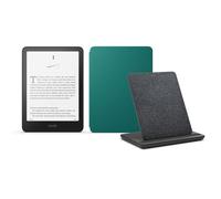 Kindle Paperwhite Signature Edition (versione 2024) da 32 GB senza pubblicità, una cover basata su Amazon Plant e un dock di ricarica wireless Made for Amazon