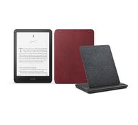 Kindle Paperwhite Signature Edition (versione 2024) da 32 GB senza pubblicità, una custodia in pelle Amazon Premium e un dock di ricarica wireless Made for Amazon