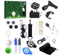 KINDLUME 24 Pezzi Calendario Avvento 2025, Calendario Avvento Golf, Calendario Avventos Maschio, Set di 24 Accessori da Golfs a Sorpresa, per Appassionati di Golffer, Adulti, Regalo per Padre, Marito