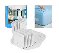 KINDLUME 4 Pezzi Ferma Lenzuola, Ferma Lenzuola, Blocca Lenzuola al Materasso, Clip Trasparenti Invisibili, per Tutti i Materassi e Angoli, Lenzuola Ben Tese