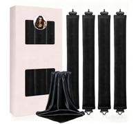 KINDLUME 4 Pezzi Heatless Curls, Bigodini Morbidi per Dormire, Arricciacapelli Senza Calore per Capelli di Media Lunghezza, Morbido Set Senza Calore con Fascia di Seta per Onde Naturali, per Styling N