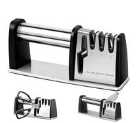 KINDLUME Affilacoltelli Professionale, Affilatore per Coltelli, Affila Forbici, Lima Coltelli, 4 in 1 Affilatore Multifunzione, per Coltelli da Cucina, Coltelli da Lavoro, Forbici