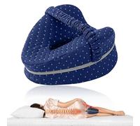 KINDLUME Cuscino Gambe per Dormire, Cuscino Ginocchia per Dormire, Cuscino Ortopedico Memory Foam Forma Cuore per Allineamento Anca e Colonna Vertebrale, per Sciatica, Dolore Alla Schiena