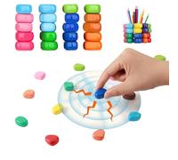 KINDLUME Gioco Magnetico, Scacchi Magnetici, Gioco Con Magneti, Gioco Magnetico Con Corda, 20 Pietre Magnetiche Colorate Con Cordino, Gioco di Strategia Portatile, per Bambini, Famiglia, Viaggio
