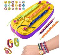 KINDLUME Kit per Fare Braccialetti, Creare Braccialetti Bambina, Set per Fare Braccialetto Macchina per Braccialetto, Regalo per Bambina 10 Anni Femmina e Ragazze 6-12 Anni,Regalo Compleanno