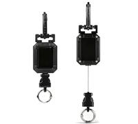 KINDLUME Portachiavi Retrattile 2 Pezzi, Supporto per Microfono Estensibile Con Sgancio Rapido per Facile Smontaggio, Soluzione Portatilem, per Camionisti Tassi e Comunicazione In Veicolo