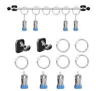 KINDLUME Supporto Magnetico per Calendario e Organizzatore Didattico, Set Di Supporti per Calendario Regolabili，Regolabile Con 6 Anelli o, Distanza 7,6 Cm, per Date, Lavagna, Decorazione Aula