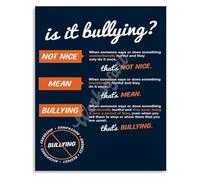 Kindness Campaign Metal signs School Decor 12x8 Inch | Retro style piece for cafeteria boosting empathy awareness